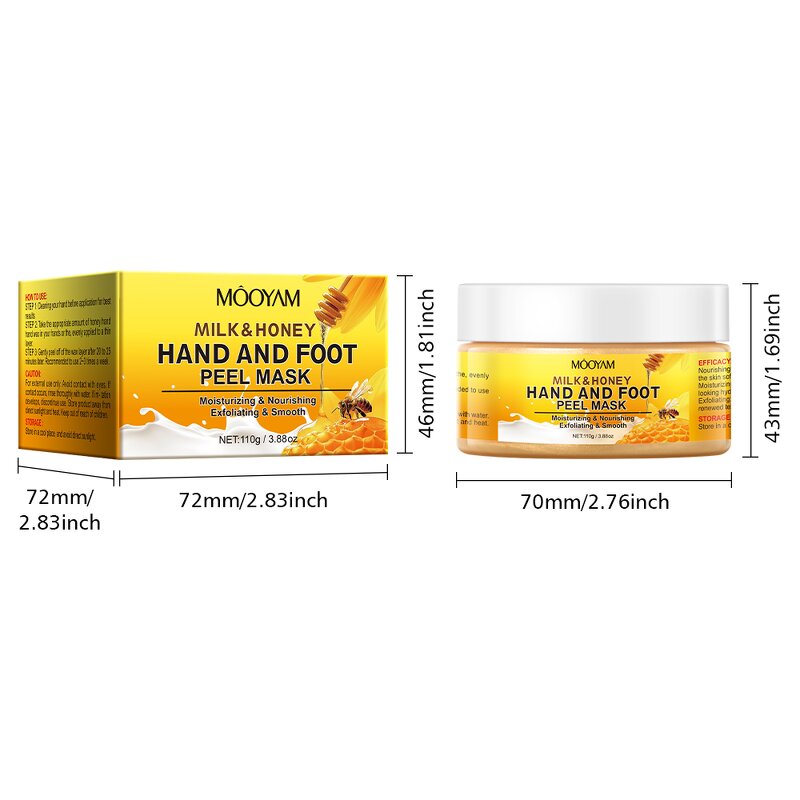 Hand Foot Peel Mask Factory - Private Label Milk Honey Softening