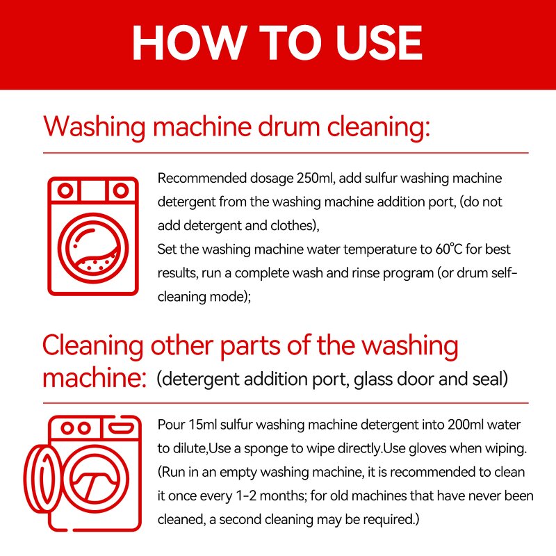 Washing Machine Cleaner Manufacturer - Private Label Sterilizing