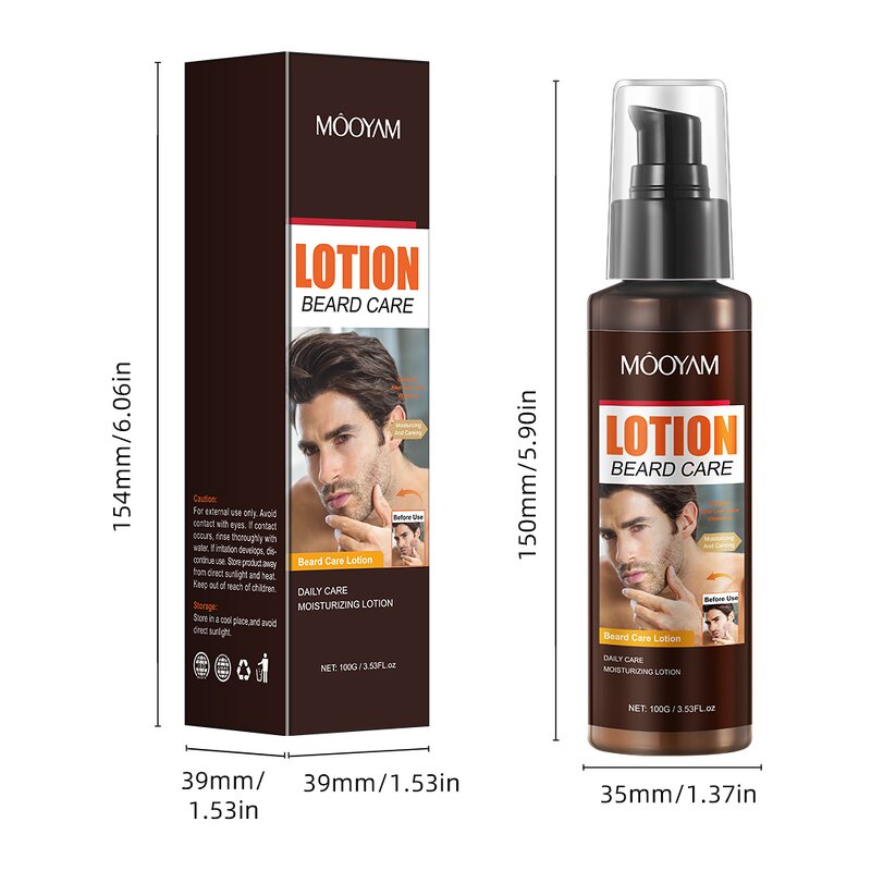 Organic Beard Lotion Factory - New Arrival 100g Herbal Formula