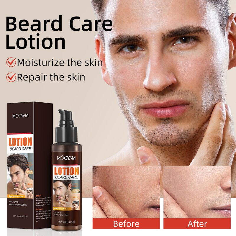 Organic Beard Lotion Factory - New Arrival 100g Herbal Formula