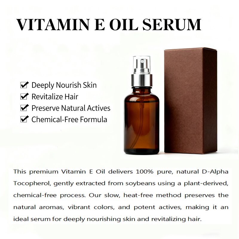 Vitamin E Oil Factory - Premium Natural Cold-Processed Serum