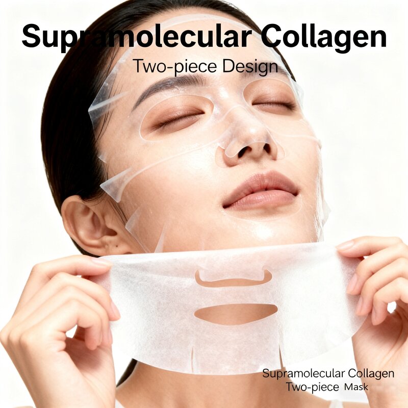 Crystal Sheet Mask Manufacturer - Two-Piece Korean Vegan Hydrating