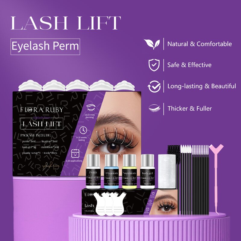 Lash Lift Kit Manufacturer - FLORA RUBY Keratin Eyelash Laminations Professional Private