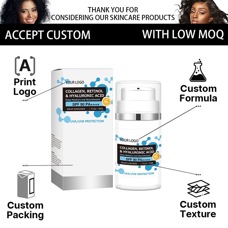 Sunblock Cream Manufacturer - Private Label Korean Mineral Spf 90 Custom Logo