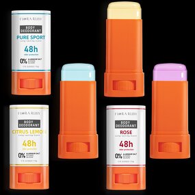 Deodorant Stick Manufacturer - FLORA RUBY Private Label 48h Mini Aluminum Free Natural