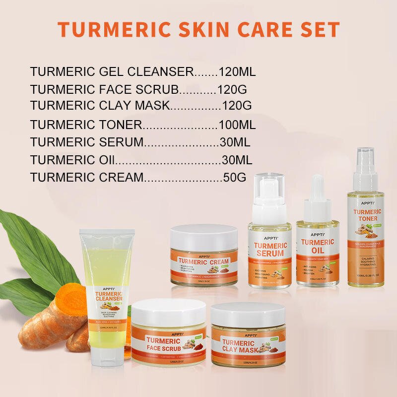 Turmeric Serum Factory - Vegan Herb Organic Anti-Acne Whitening Anti-Wrinkle