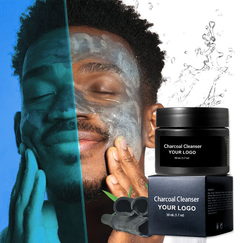 Men's Facial Cleanser Manufacturer - Korean Charcoal Deep Cleansing BlackHead Oil Control