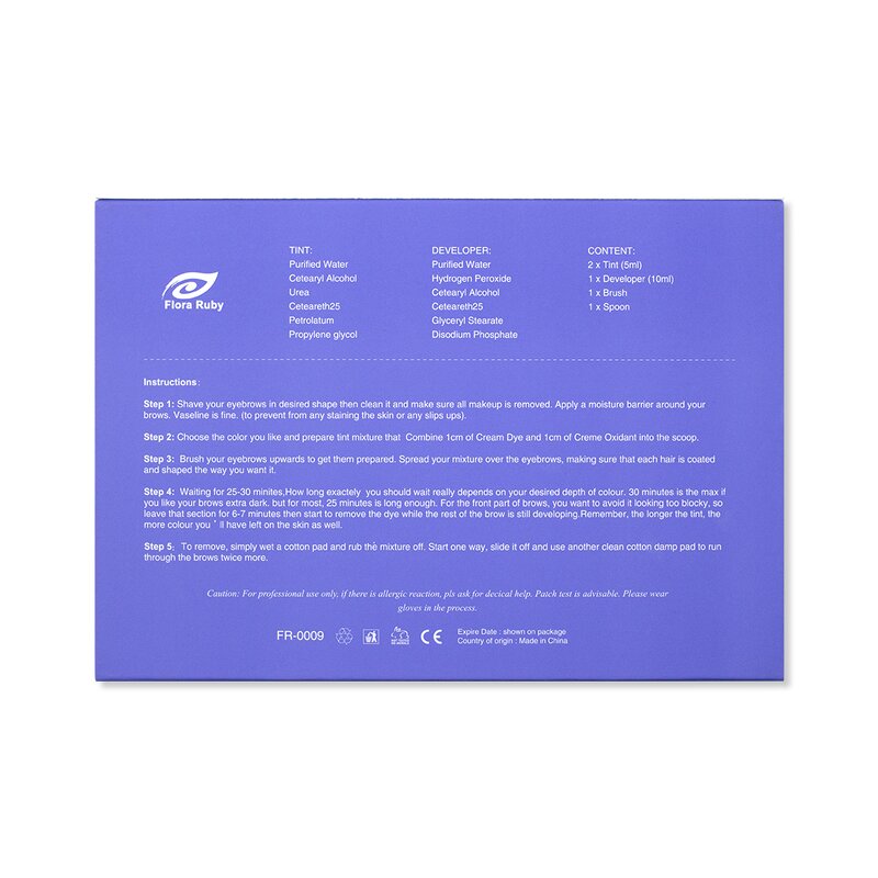 Eyebrow Dye Kit Factory - OEM ODM Professional Semi Permanent Mascara Color Tint