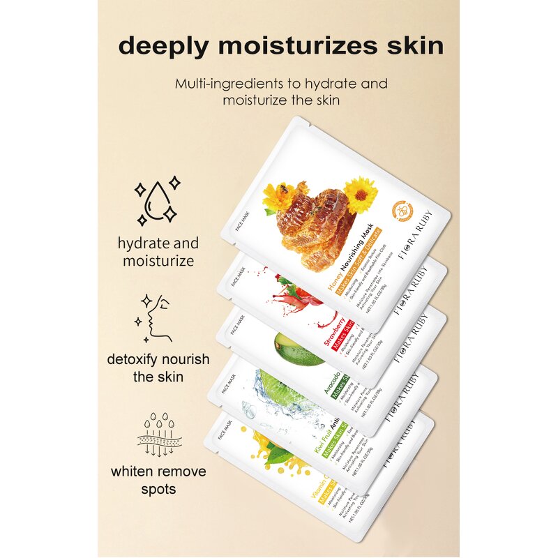 Face Sheet Mask Factory - Custom Korean Vegan Organic Fruit Vitamin C