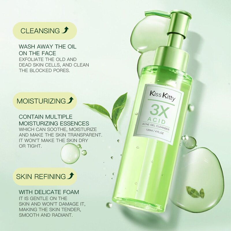 Acne Gel Factory - Kiss Kitty Custom Acid Facial Cleanser Foam Wholesale