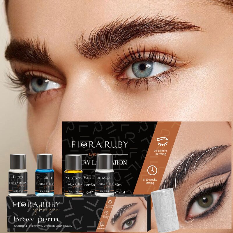 Brow Lift Kit Factory - Custom FLORA RUBY Wild Brow Lamination Lift Professional Set