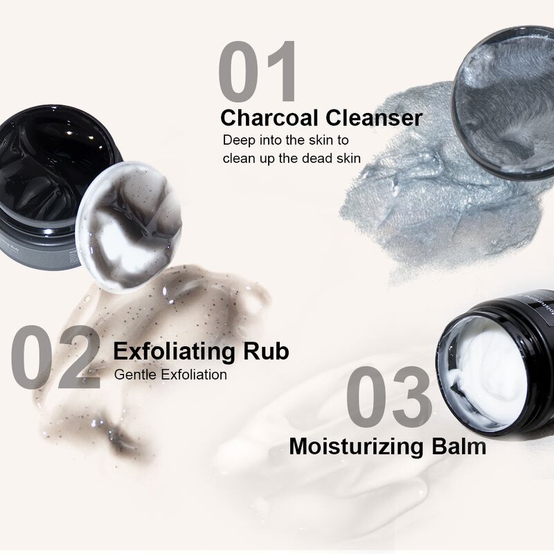 Men's Skin Care Set Factory - Private Label Wholesale Organic Charcoal Glass Gift