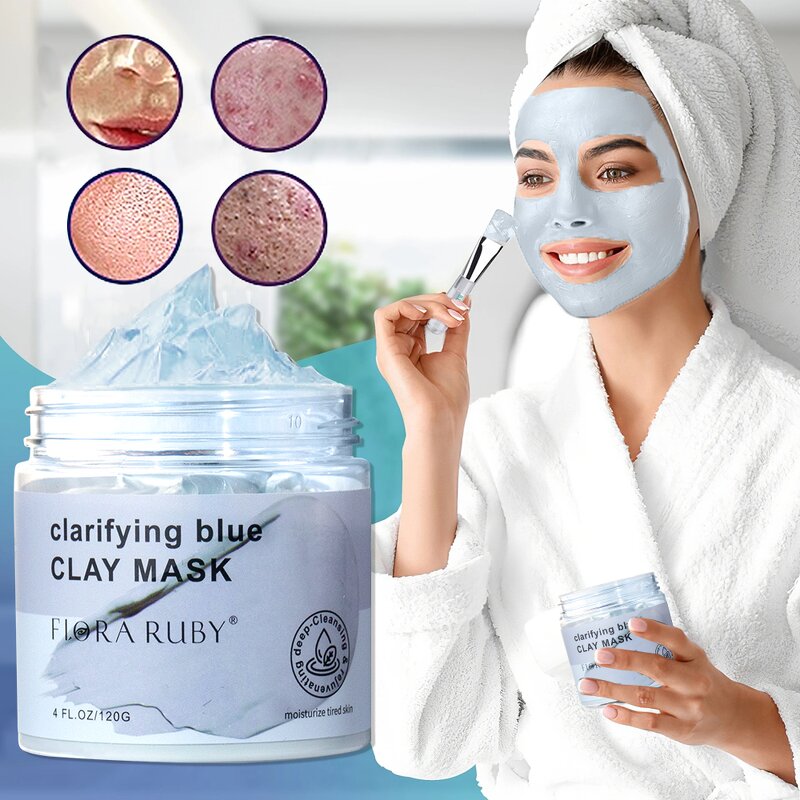 Clay Mask Factory - Private Label 100% Natural Organic Blue Clarifying