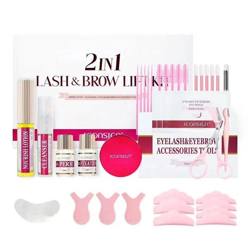 Lash and Brow Lift Set Manufacturer - Hot Sale Private Label 5 Minute 2 in 1