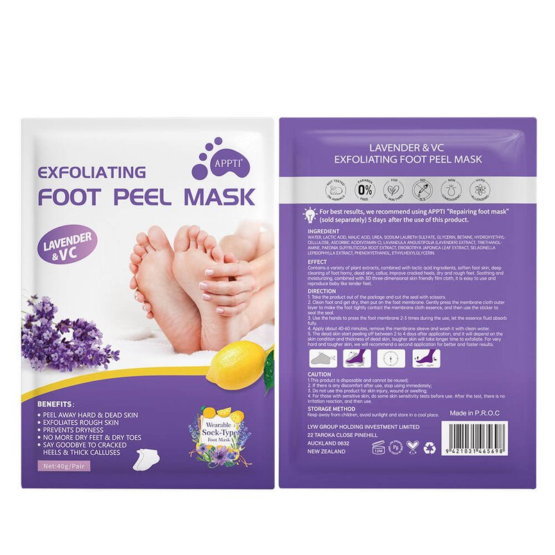 Foot Mask Manufacturer - Herbal 1 Pair Peel Remove Dry Dead Skin Exfoliating