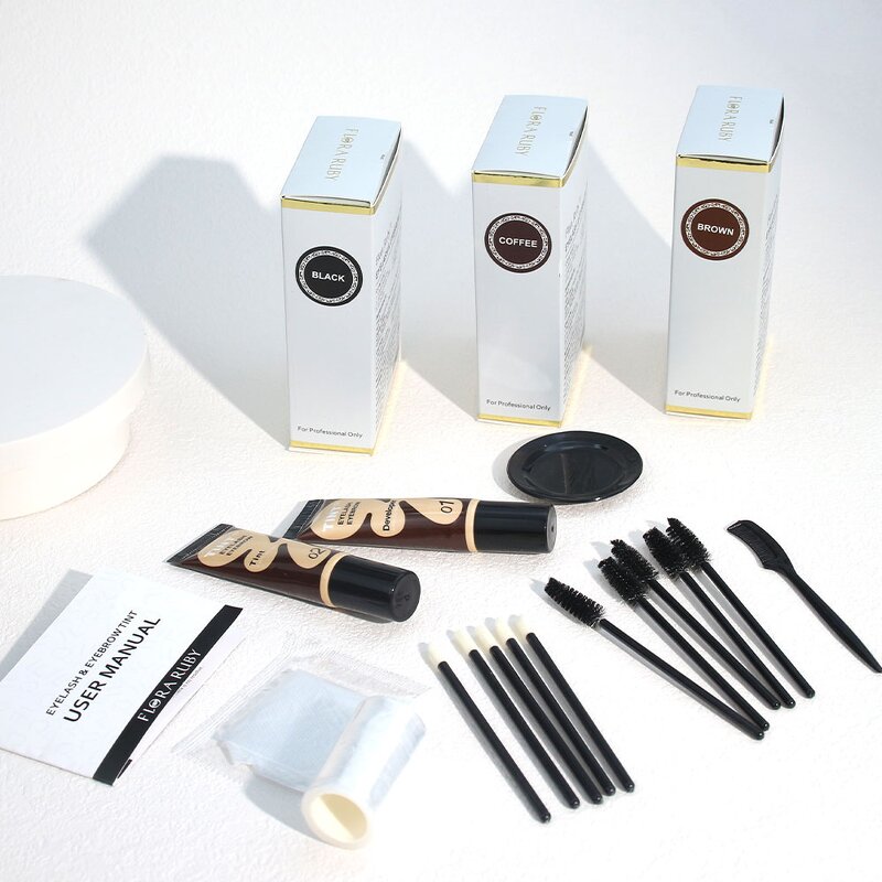 Hybrid Eyebrow Dye Manufacturer - Private Label Natural Color Long-lasting Tint Kit