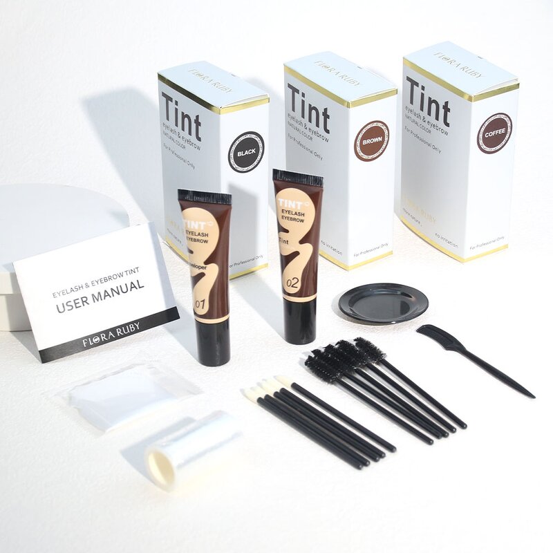 Hybrid Eyebrow Dye Manufacturer - Private Label Natural Color Long-lasting Tint Kit