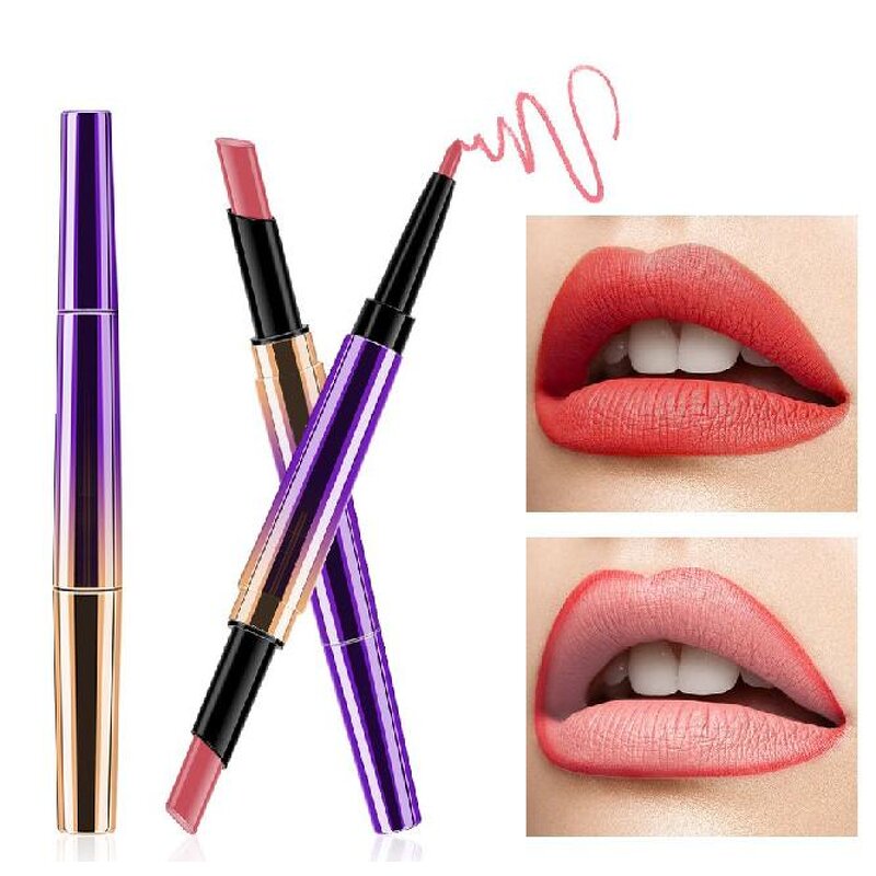 Lipliner Set Factory - 2 in 1 Matte Lipstick Private Logo