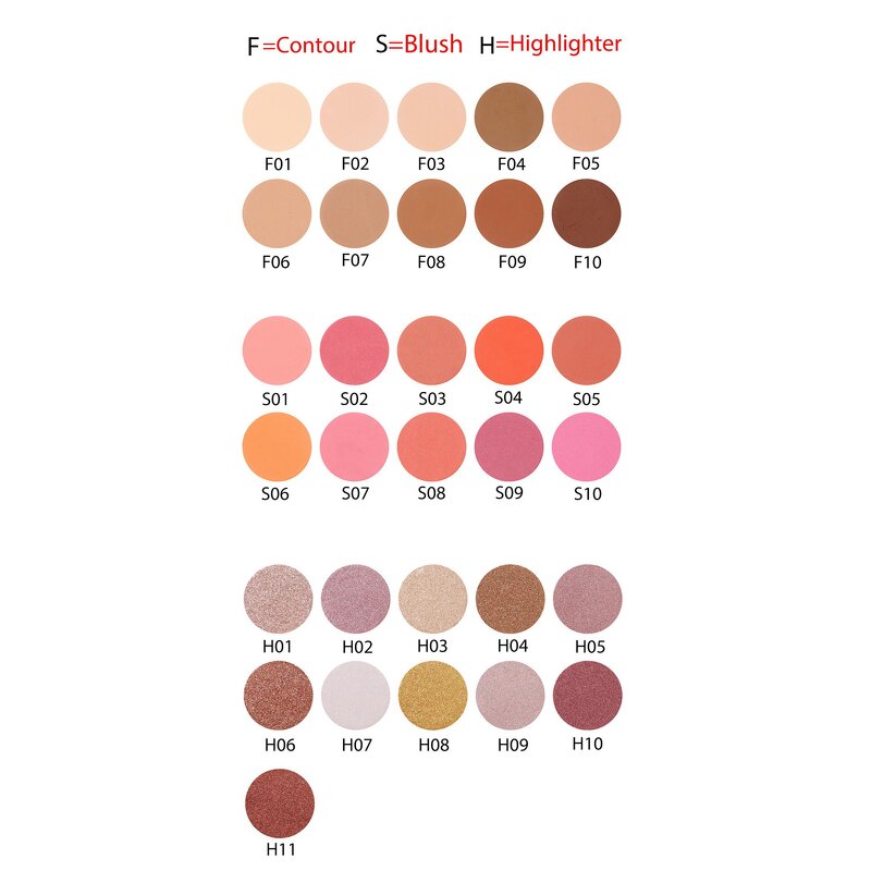 Highlighter Palette Manufacturer - Dark Skin Tone DIY