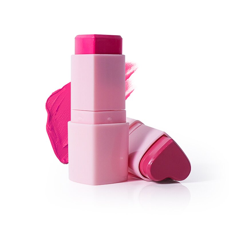 Matte Cream Blush Manufacturer - Custom Logo Heart Shaped