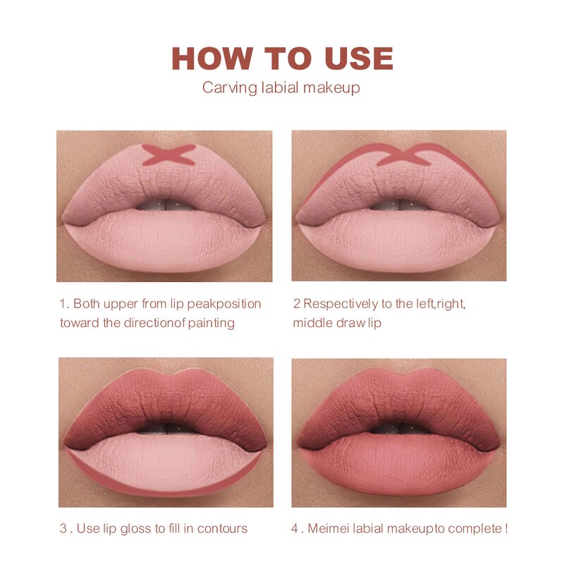 Lip Liner Pencil Factory - Matte 12 Colors Waterproof Herbal