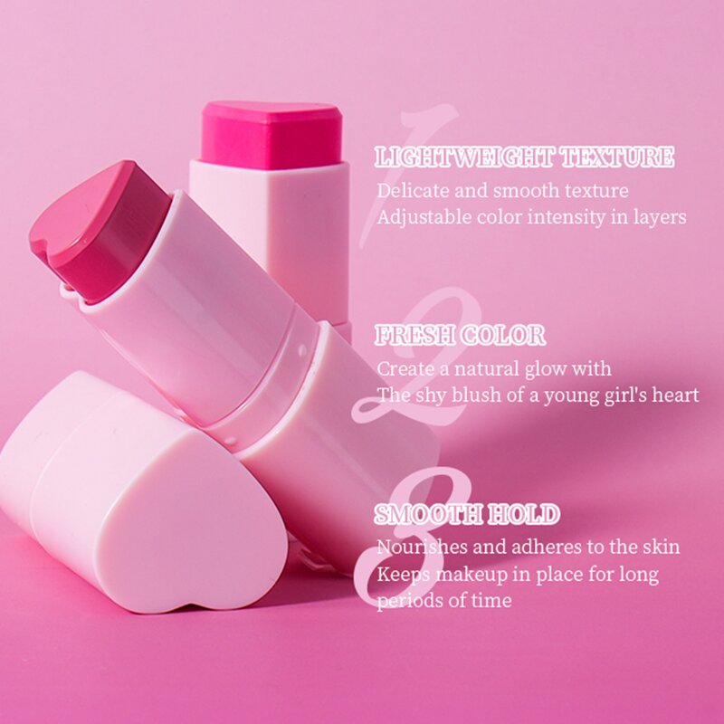 Color-Changing Blush Factory - High Pigment Mineral Heart-Shaped