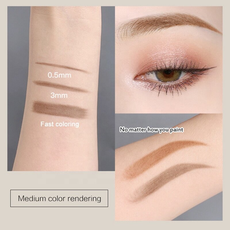 Mineral Eyebrow Pencil Manufacturer - Double-ended Fine Brush