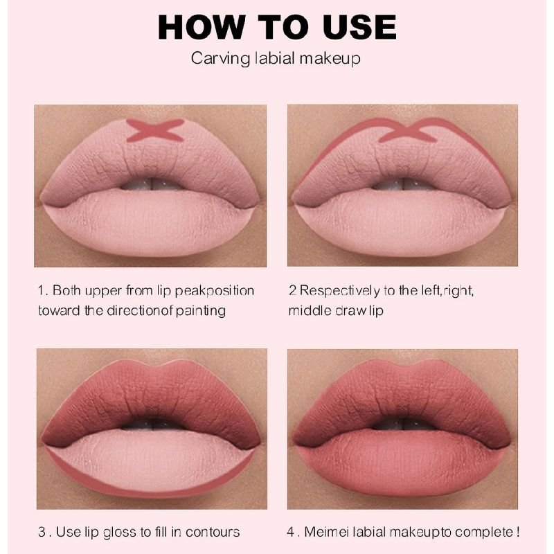 Liquid Lipstick Factory - Pink Package 2 in 1 Lipliner