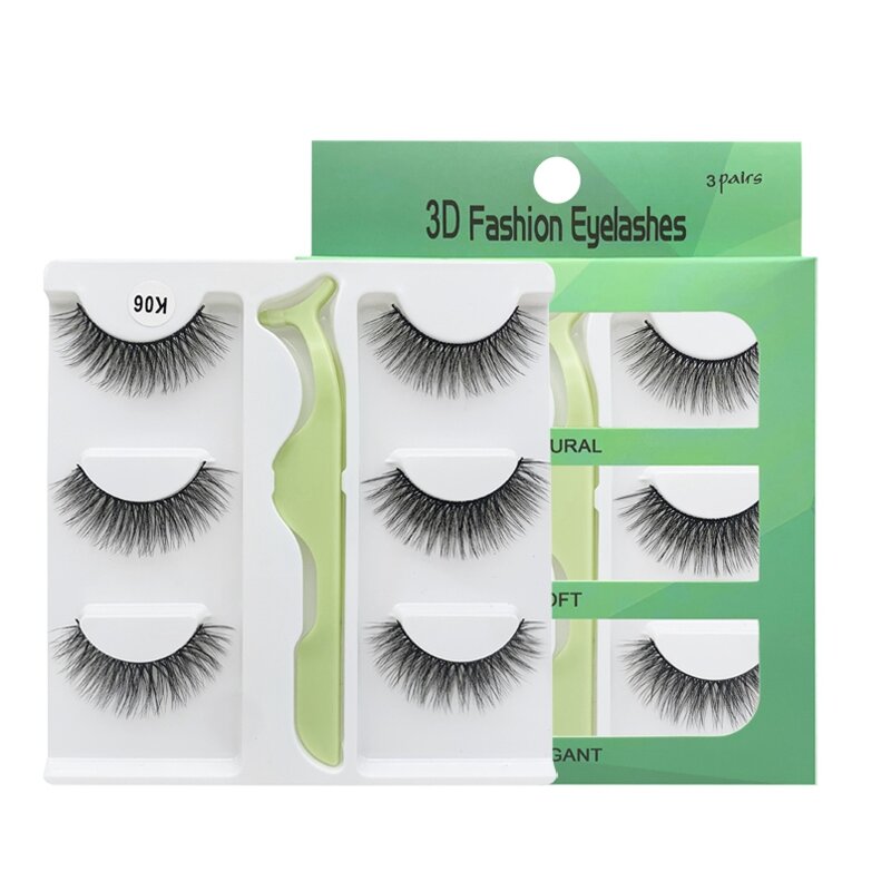 Faux Eyelashes Factory - Women's Magnetic 3D Synthetic