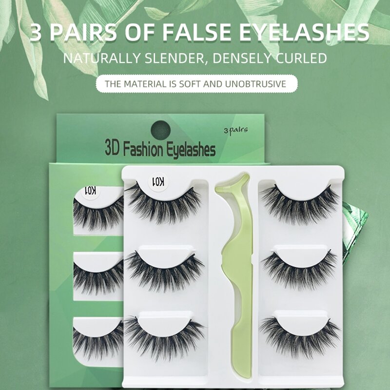 Faux Eyelashes Factory - Women's Magnetic 3D Synthetic