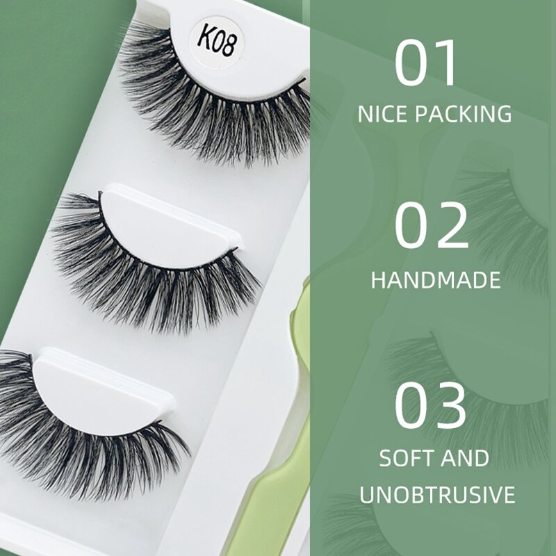 Faux Eyelashes Factory - Women's Magnetic 3D Synthetic