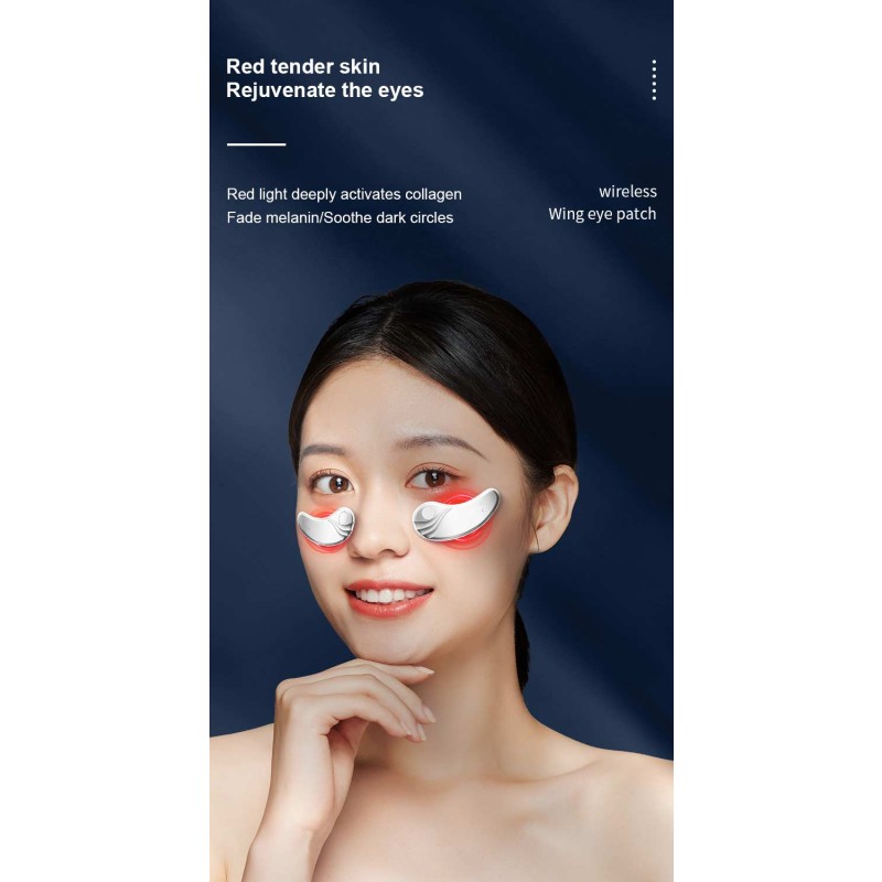 LED Eye Patches Supplier - OEM Mini Reusable Anti-aging Red Light Reduce Dark Circles