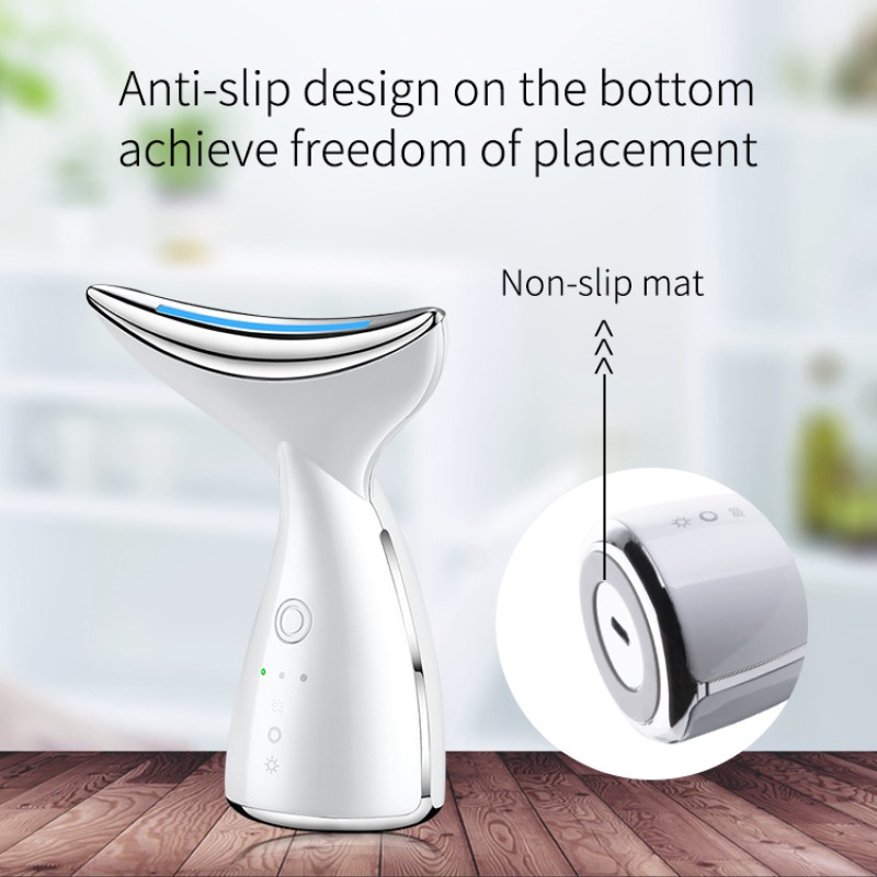 Neck Lift Device Factory - Bulk Anti Wrinkle 3 Colors LED Photon Therapy EMS Tighten