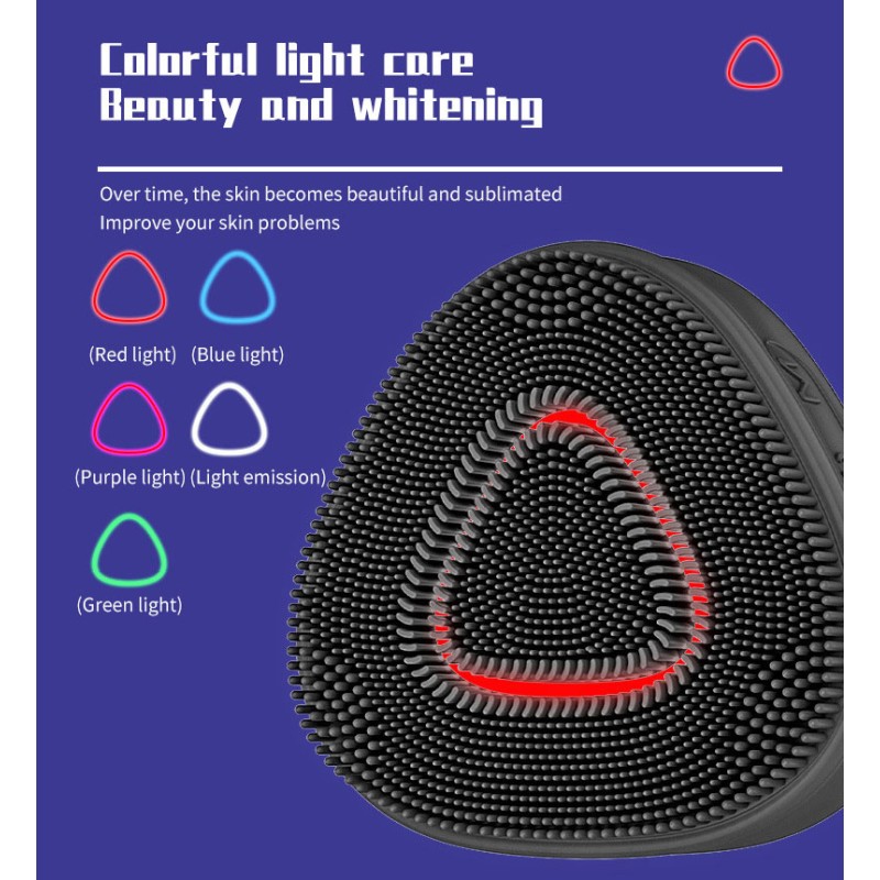 Sonic Facial Brush Factory - OEM Waterproof Sonic Vibrating Hot Cold Beauty Skin Massage