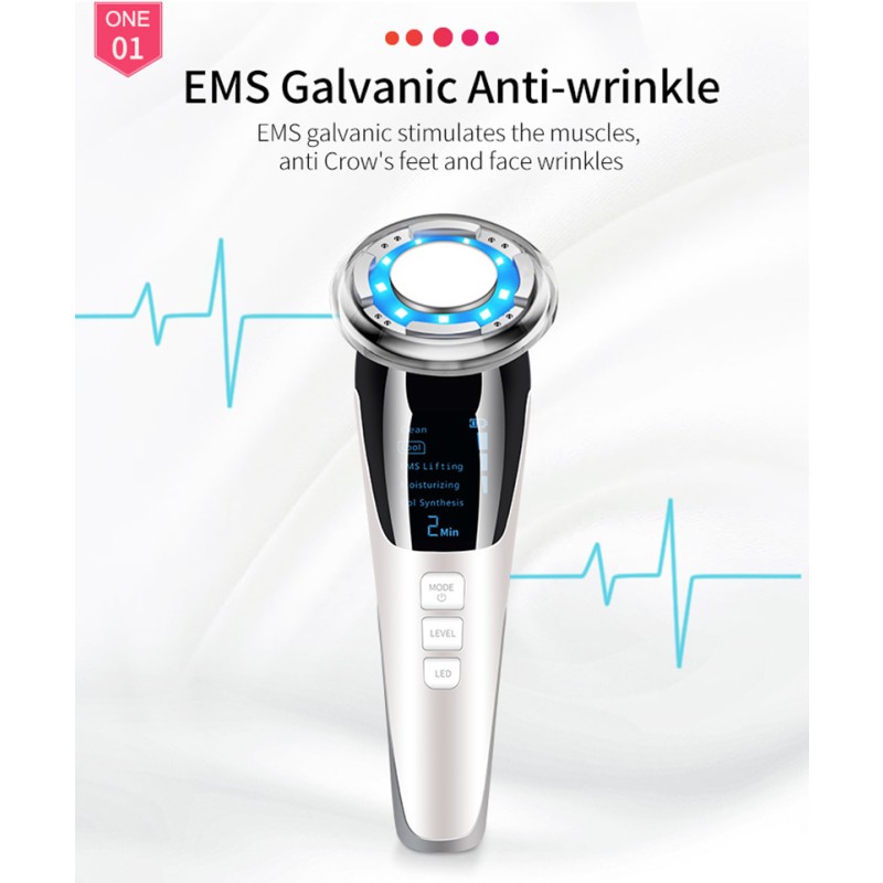 Facial Clean Machine Factory - Bulk EMS Galvanic LED Photon Hot Cold Massager