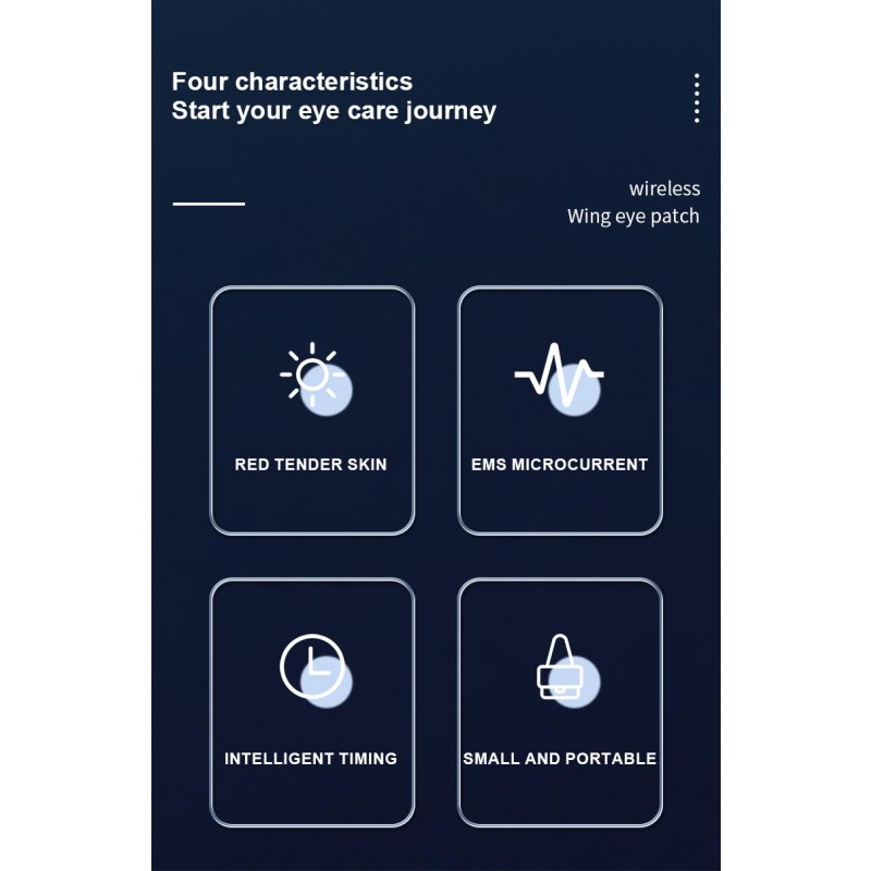 LED Eye Patches Supplier - OEM Mini Reusable Anti-aging Red Light Reduce Dark Circles