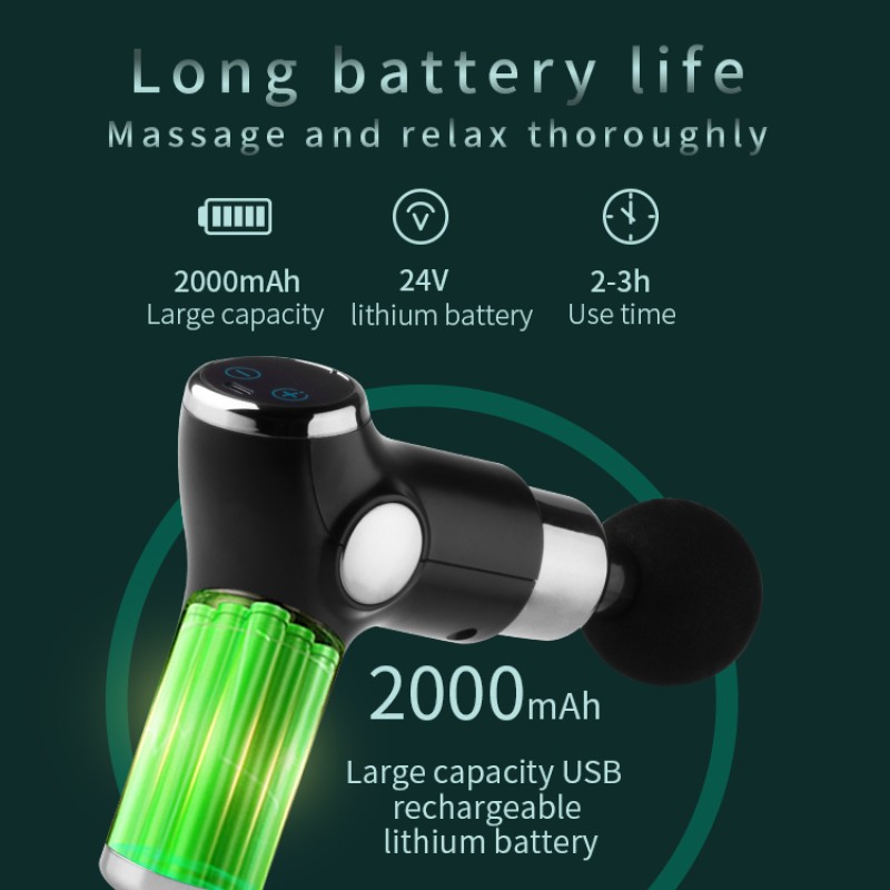 Handheld Massager Supplier - Bulk Mini 32 Speed LCD Screen Body Muscle Fascia Gun