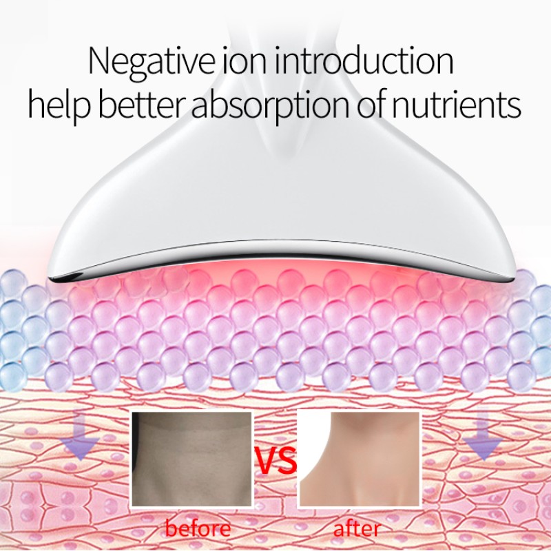 Neck Lift Device Factory - Bulk Anti Wrinkle 3 Colors LED Photon Therapy EMS Tighten