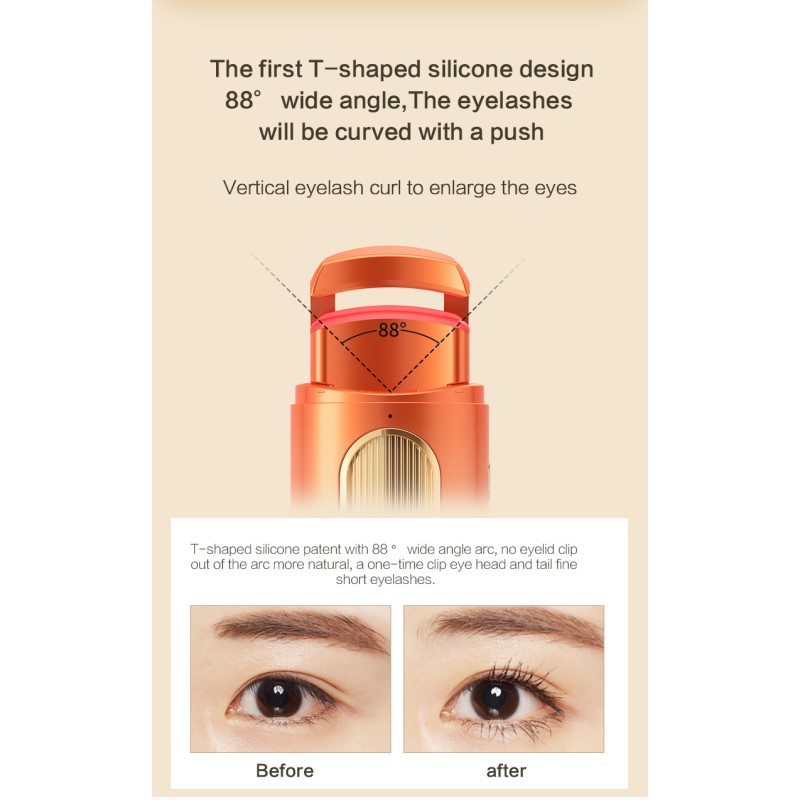 Electric Eyelash Curlers Supplier - Bulk 24 Hours Long Lasting for Makeup Natural Curling