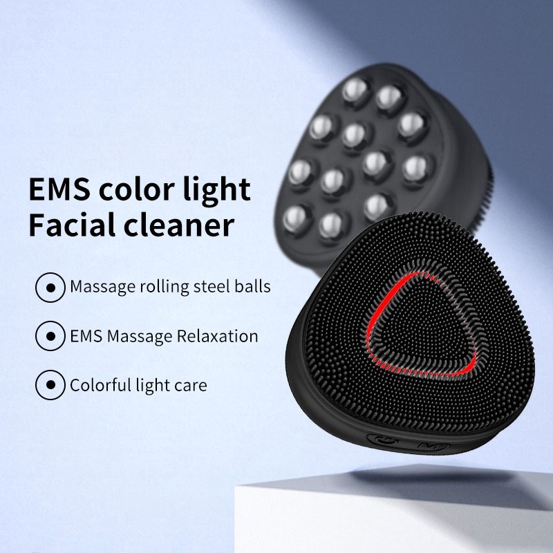 Sonic Facial Brush Factory - OEM Waterproof Sonic Vibrating Hot Cold Beauty Skin Massage