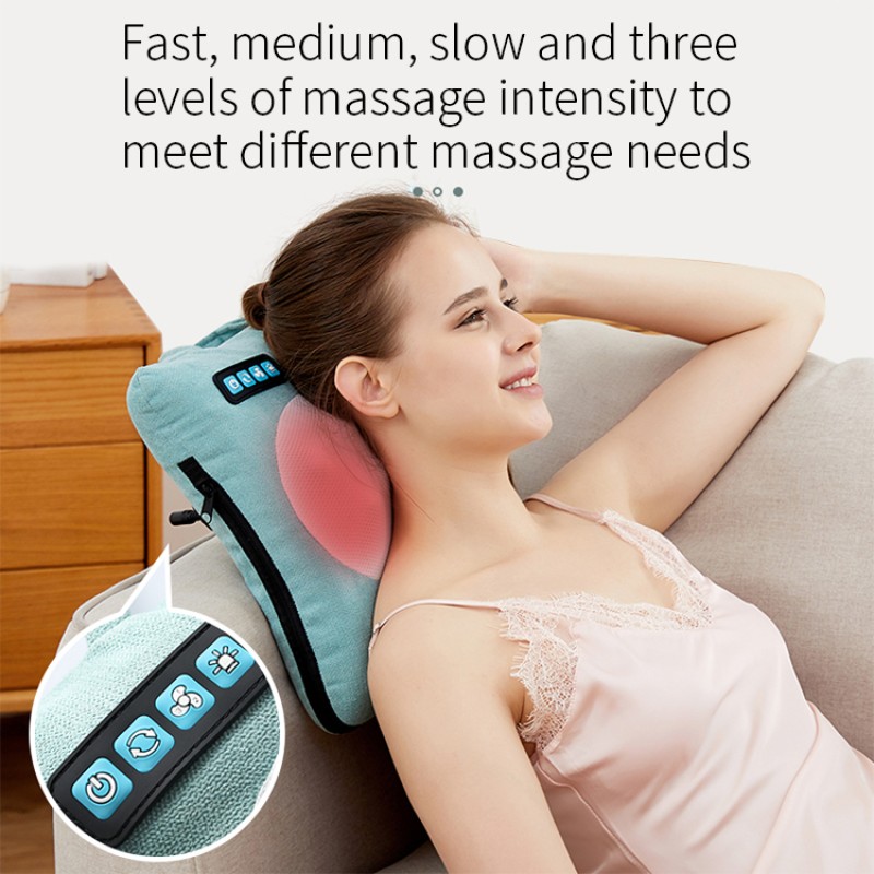 Back Massage Pillow Factory - OEM Portable Home Office Heating Vibration Waist Leg