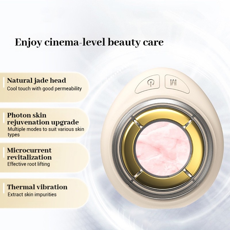 Jade Roller Massager Supplier - OEM Microcurrent High Frequency Galvanic LED Heated