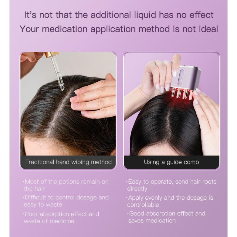 Scalp Massager Manufacturer - Bulk Electric Microcurrent Vibration Oil Applicator Led