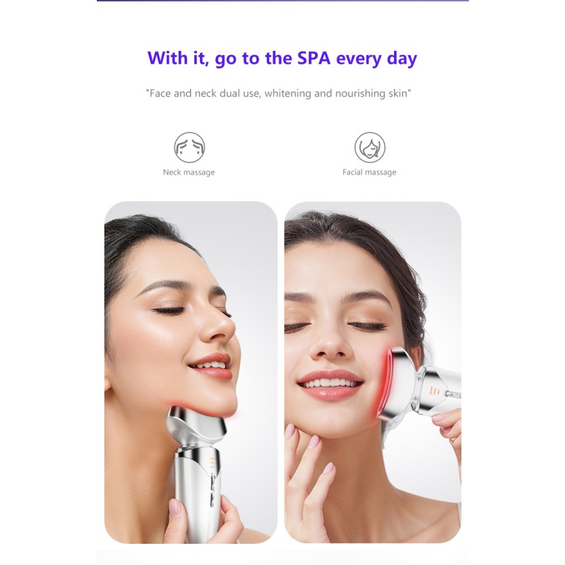 Neck Beauty Machine Factory - Bulk Multifunctional LED ABS Hot Cold Face Lifting