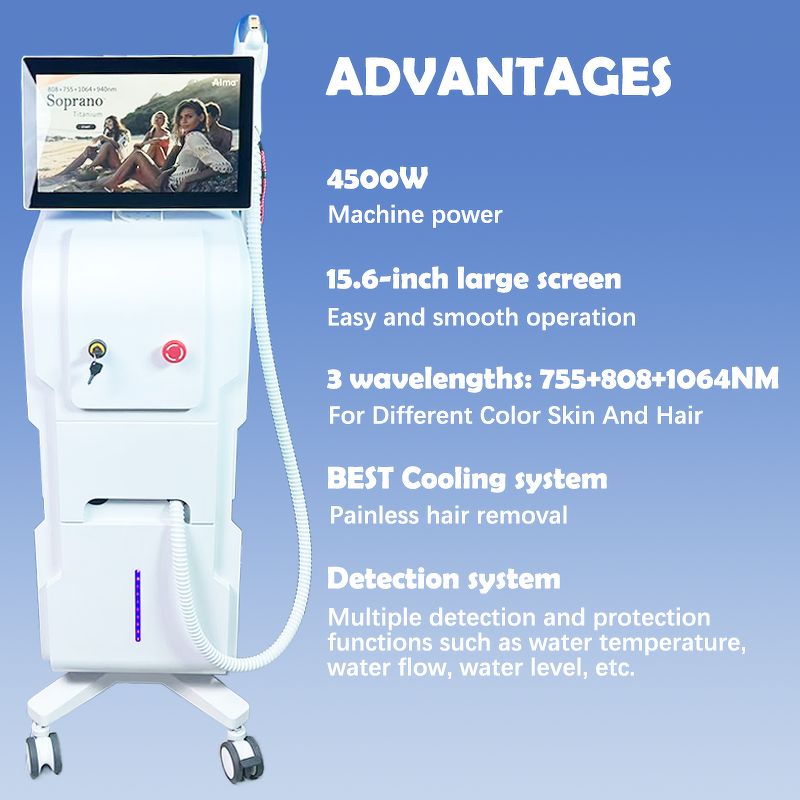Diode Laser Hair Removal Machine Manufacturer - 808nm 2400W Ice Platinum Beauty Equipment