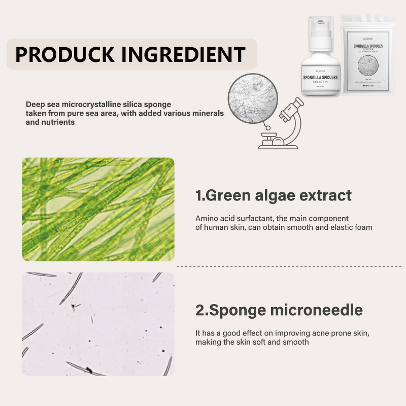 Bio Spicule Sponge Manufacturer - G Microneedle Peel Acne Treatment Non-invasive Algae