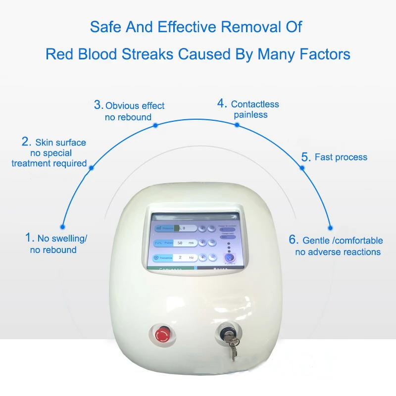 Diode Laser Vascular Therapy Machine Factory - 980 nm Red Blood Vessels Spider Vein