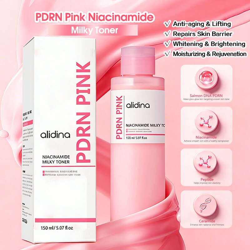PDRN Toner Factory - Pink Niacinamide Milky Hydrating Moisturizing Soothing