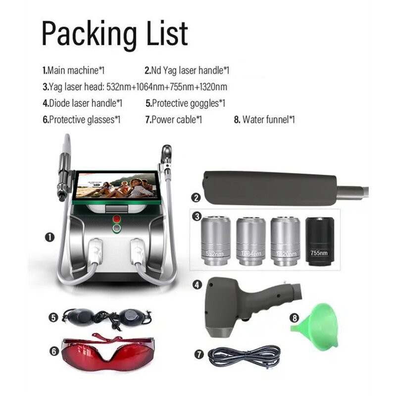 Diode Laser Hair Removal Machine Manufacturer - 2023G 2 in 1 Hair and Tattoo Remove