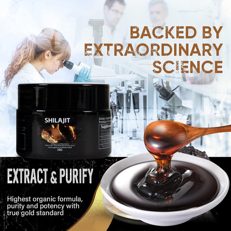 Shilajit Liquid Drops Manufacturer - Hot Sales Gold Resin Oral